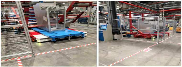 德信体育柔性装配线AGV系统